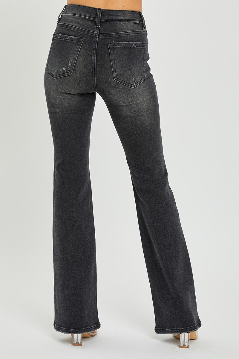 Bootcut Low Jeans - Black - Ladies