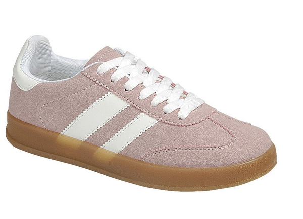 DOUBLE SIDE STRIPE SNEAKERS - PINK/WHITE