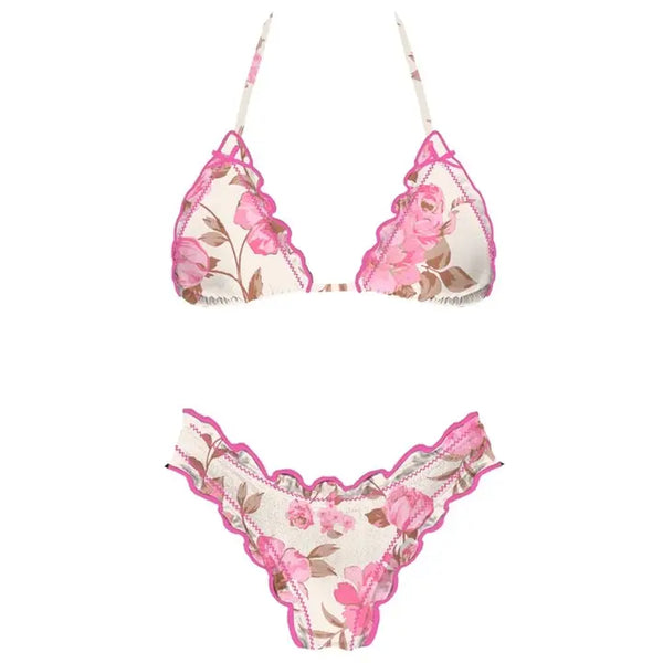 WAVE CATCHER BIKINI TOP - PINK FLORAL
