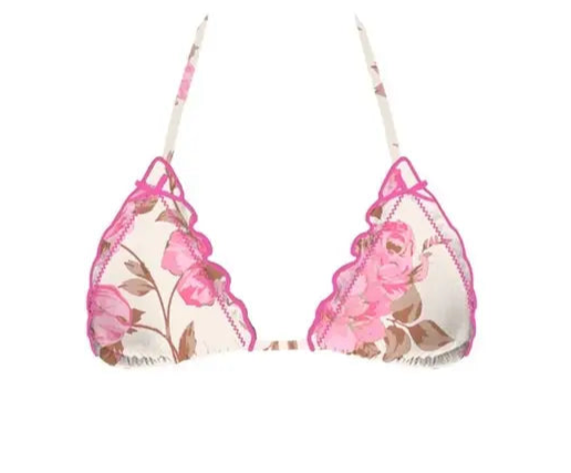 WAVE CATCHER BIKINI TOP - PINK FLORAL