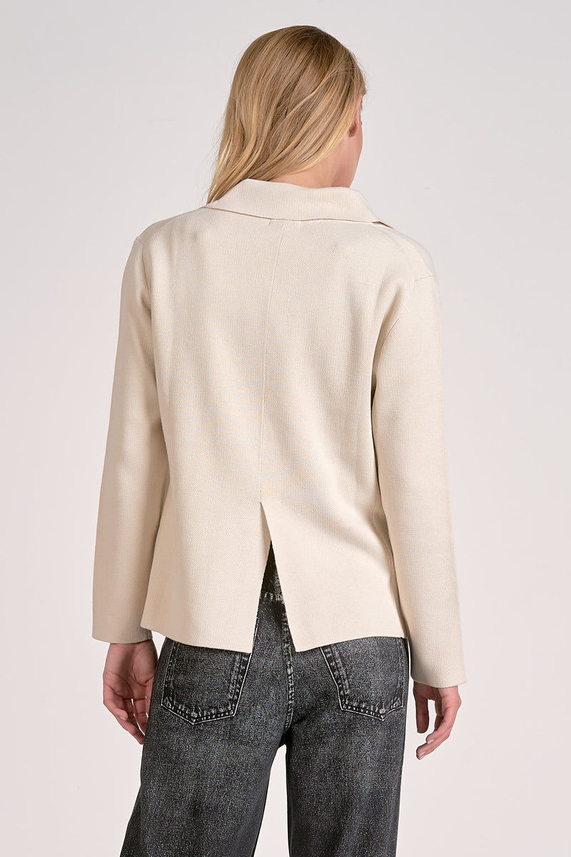 ELAN KNIT BLAZER - OFF WHITE
