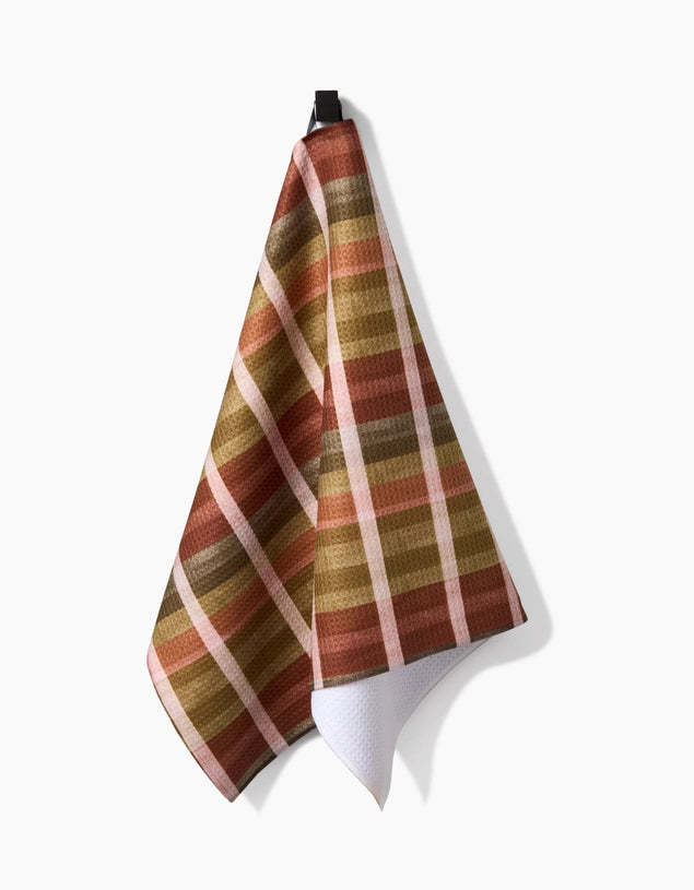 GEOMETRY KITCHEN TEA TOWELS - FALL HARVEST STRIPES
