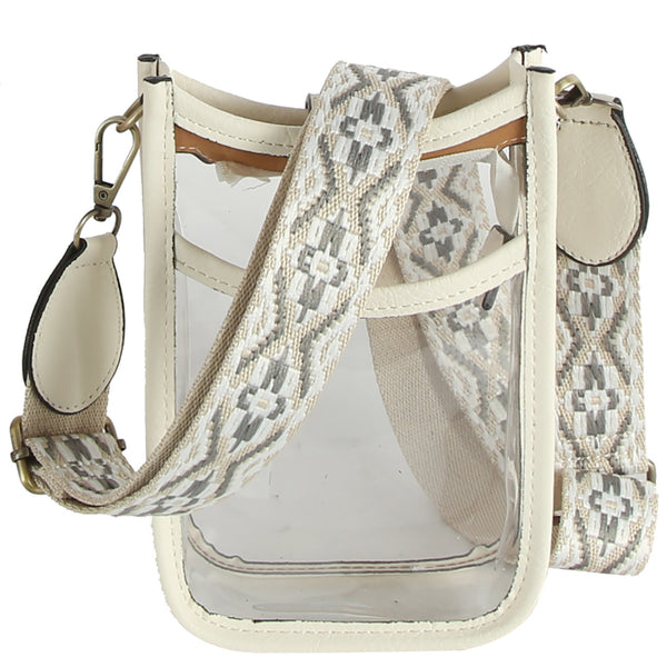 STADIUM CROSSBODY BAG - WHITE