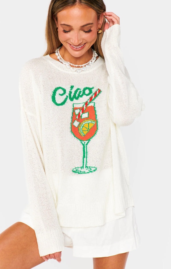 SHOW ME YOUR MUMU WOODSY SWEATER - CIAO COCKTAIL