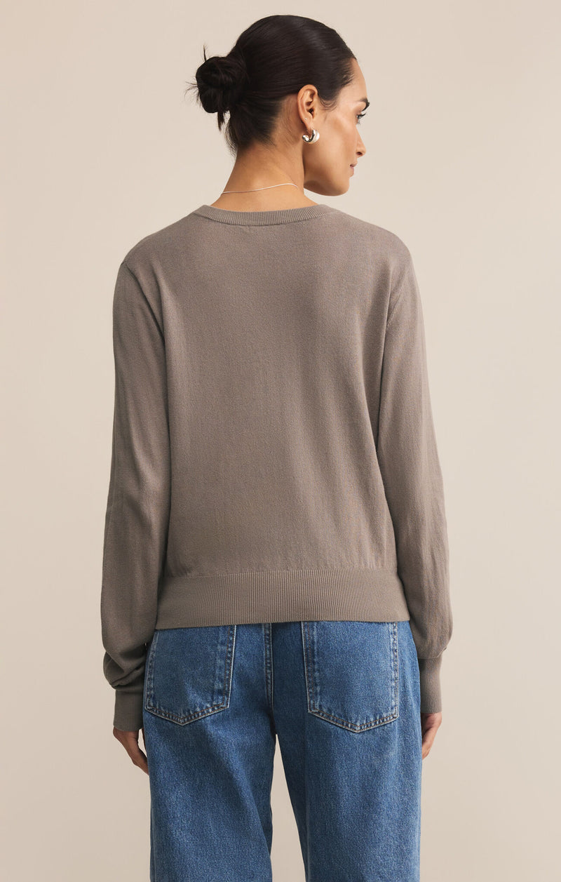 Z SUPPLY PERFECT LAYER SWEATER - LIGHT TAVERN