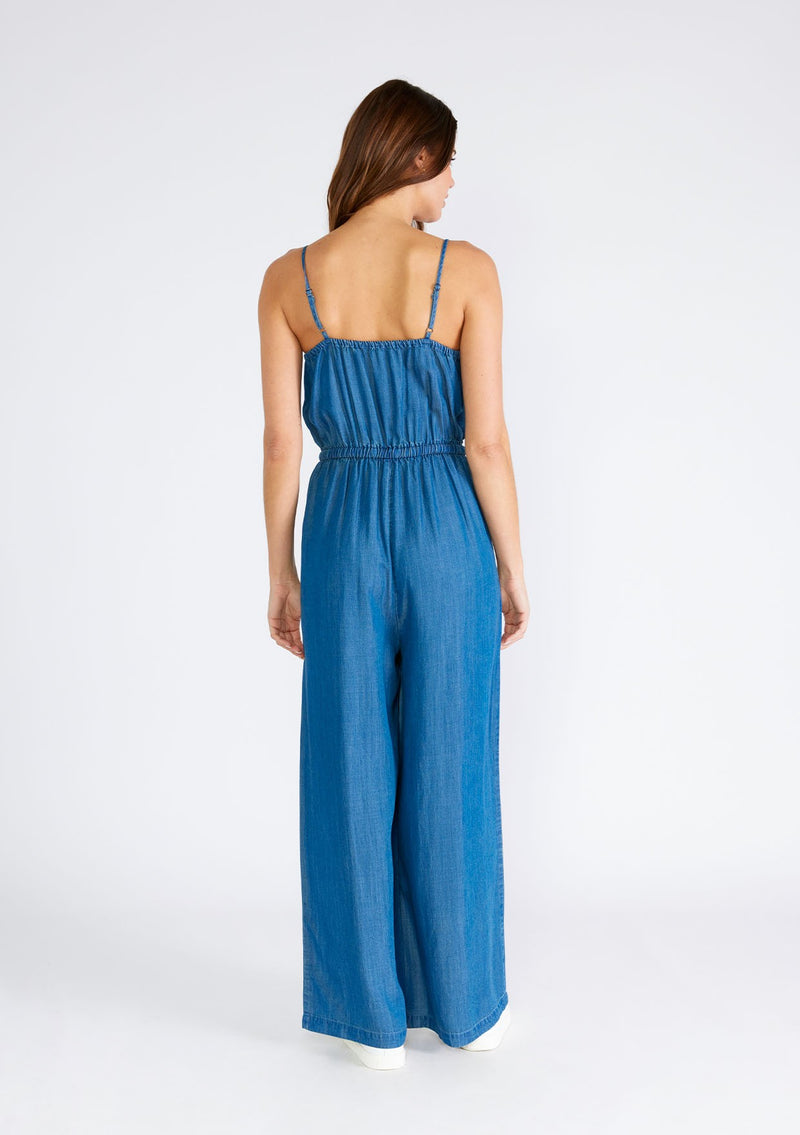 ROLL WITH IT TENCEL JUMPSUIT - VINTAGE WASH