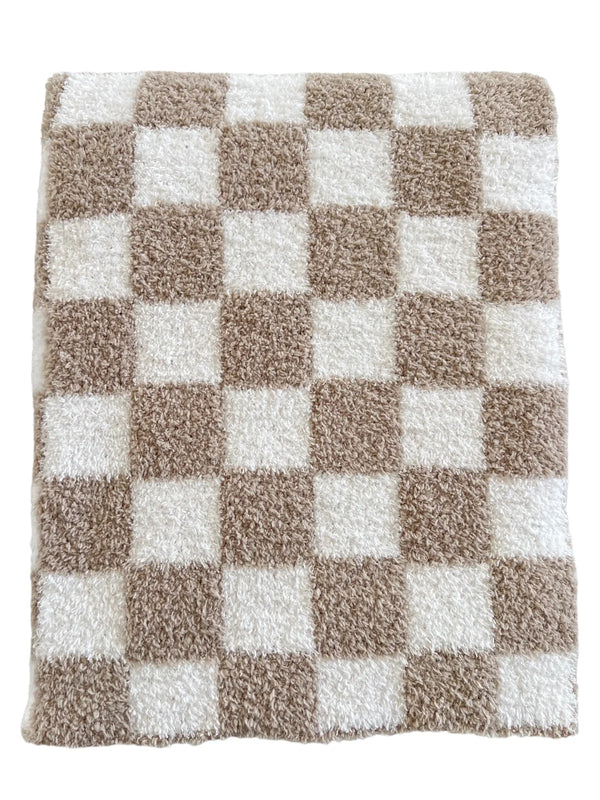 PHUFY BLISS CHECKERBOARD BLANKET - COCOA