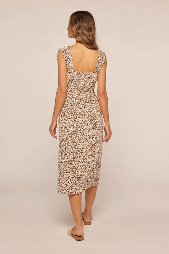 CLAUDIA MIDI DRESS - CHEETAH
