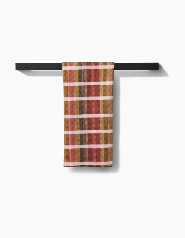 GEOMETRY KITCHEN TEA TOWELS - FALL HARVEST STRIPES