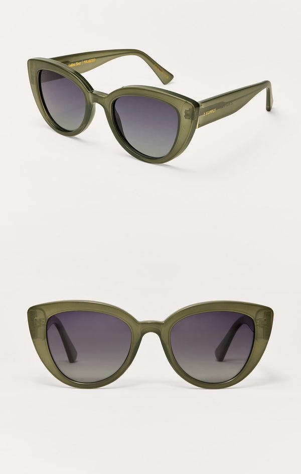 Z SUPPLY GOLDEN HOUR SUNGLASSES - OLIVE/GRADIENT