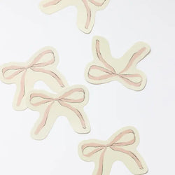 PINK RIBBON BOW STICKER