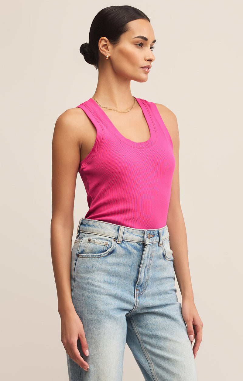 Z SUPPLY SIRENA RIB TANK -  ISLAND PINK