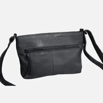 BARTELS HAND-WOVEN CROSSBODY BAG - BLACK