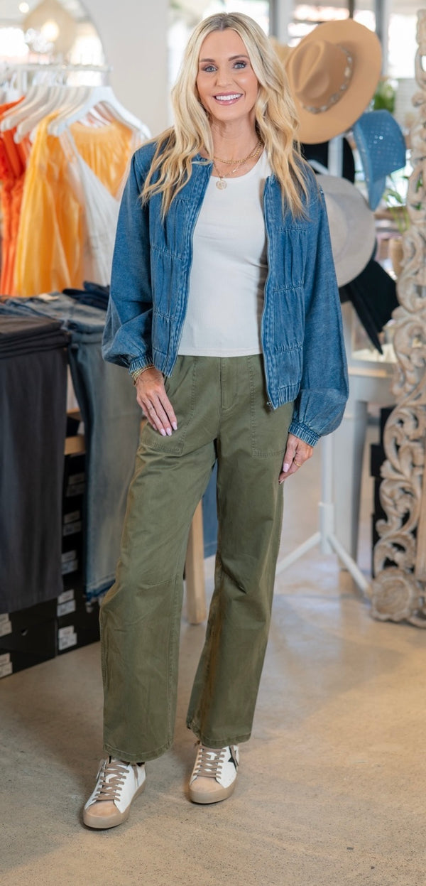 HEARTLOOM KAIA PANT - ARMY