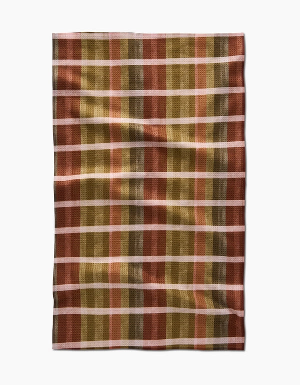 GEOMETRY KITCHEN TEA TOWELS - FALL HARVEST STRIPES