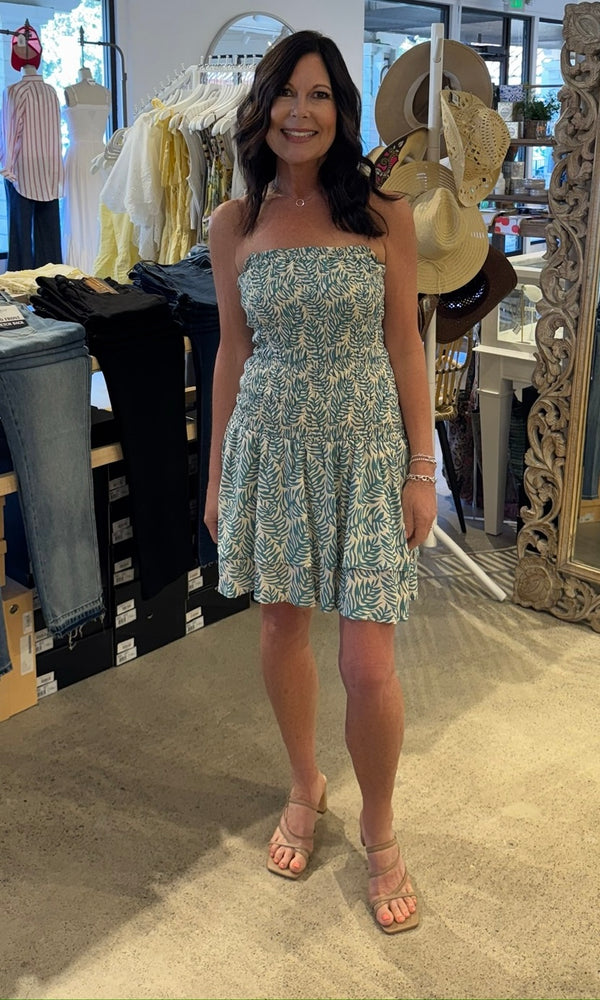 KUSH JUMA MINI DRESS - BRISA TEAL