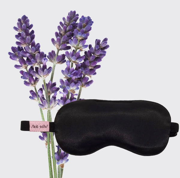 THE LAVENDER WEIGHTED SATIN EYE MASK