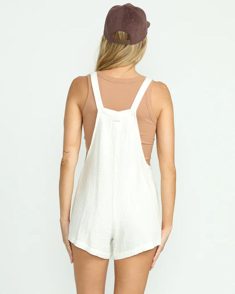 BILLABONG BEACH CRUSH SHORTALLS - SALT CRYSTAL