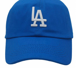 LA EMBROIDERED BASEBALL CAP - ROYAL BLUE