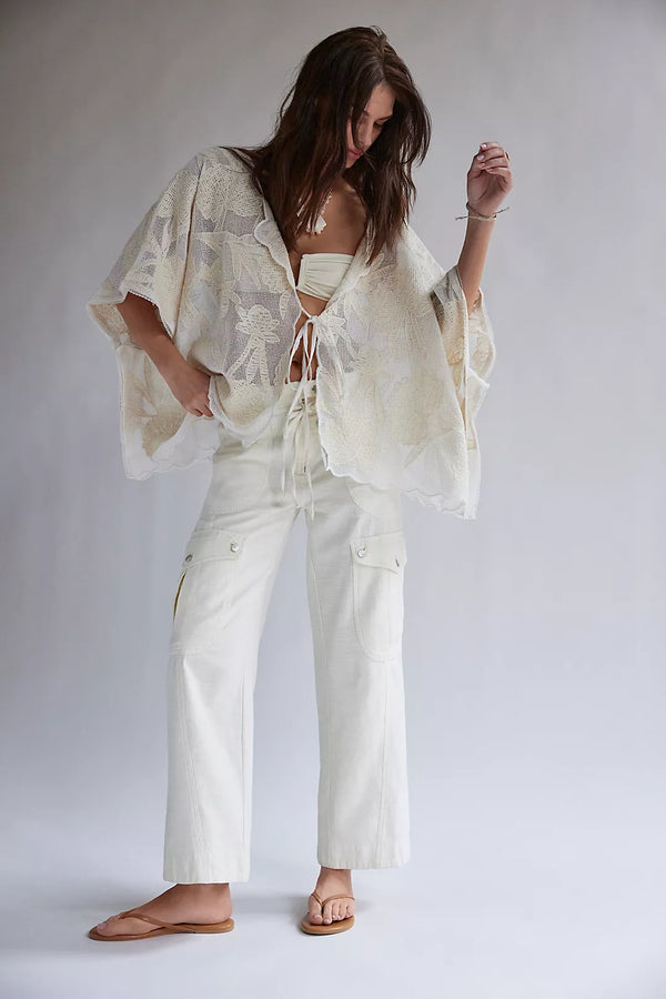 FREE PEOPLE PARK AVE PANT - IVORY