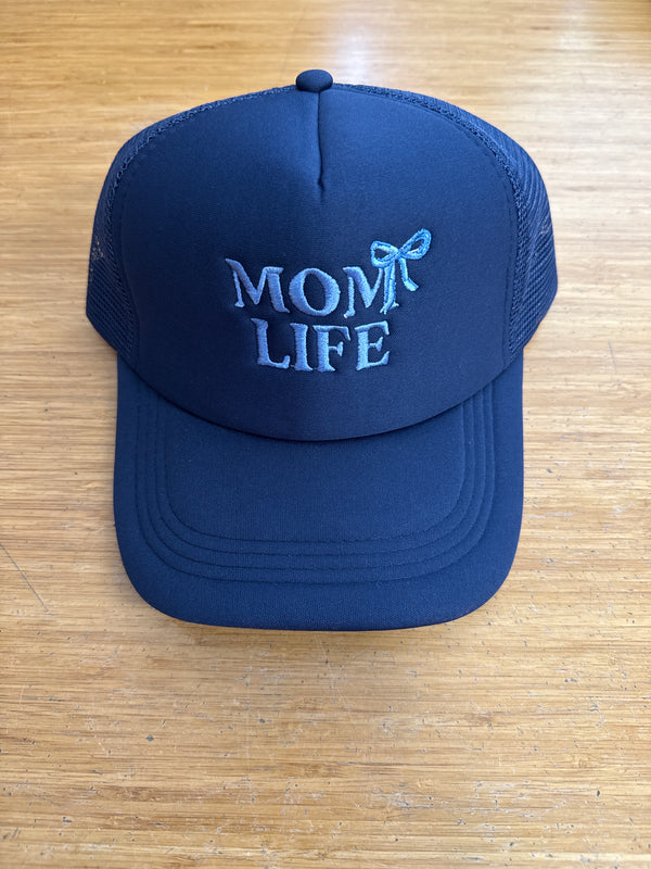 MOM LIFE TRUCKER HAT - NAVY