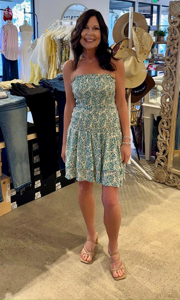 KUSH JUMA MINI DRESS - BRISA TEAL