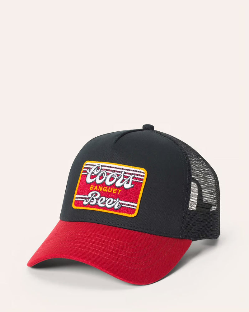 JUNK FOOD COORS TRUCKER HAT - BLACK