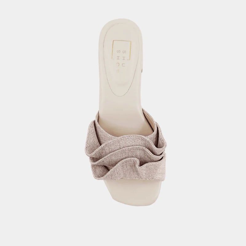 FRANCES BLOCK HEEL SANDAL - NATURAL