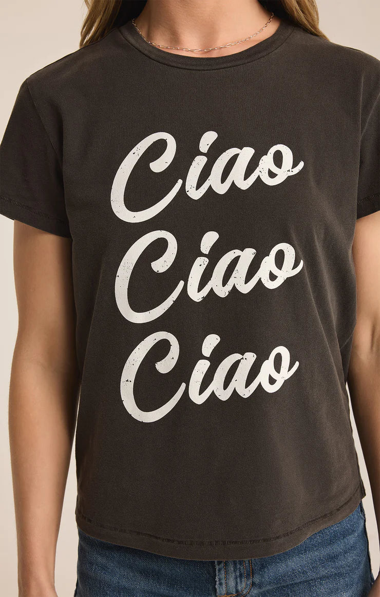 Z SUPPLY CIAO CLASSIC TEE - BLACK SAND