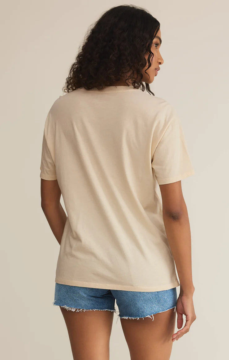 Z SUPPLY SPRITZ BOYFRIEND TEE - SANDSHELL