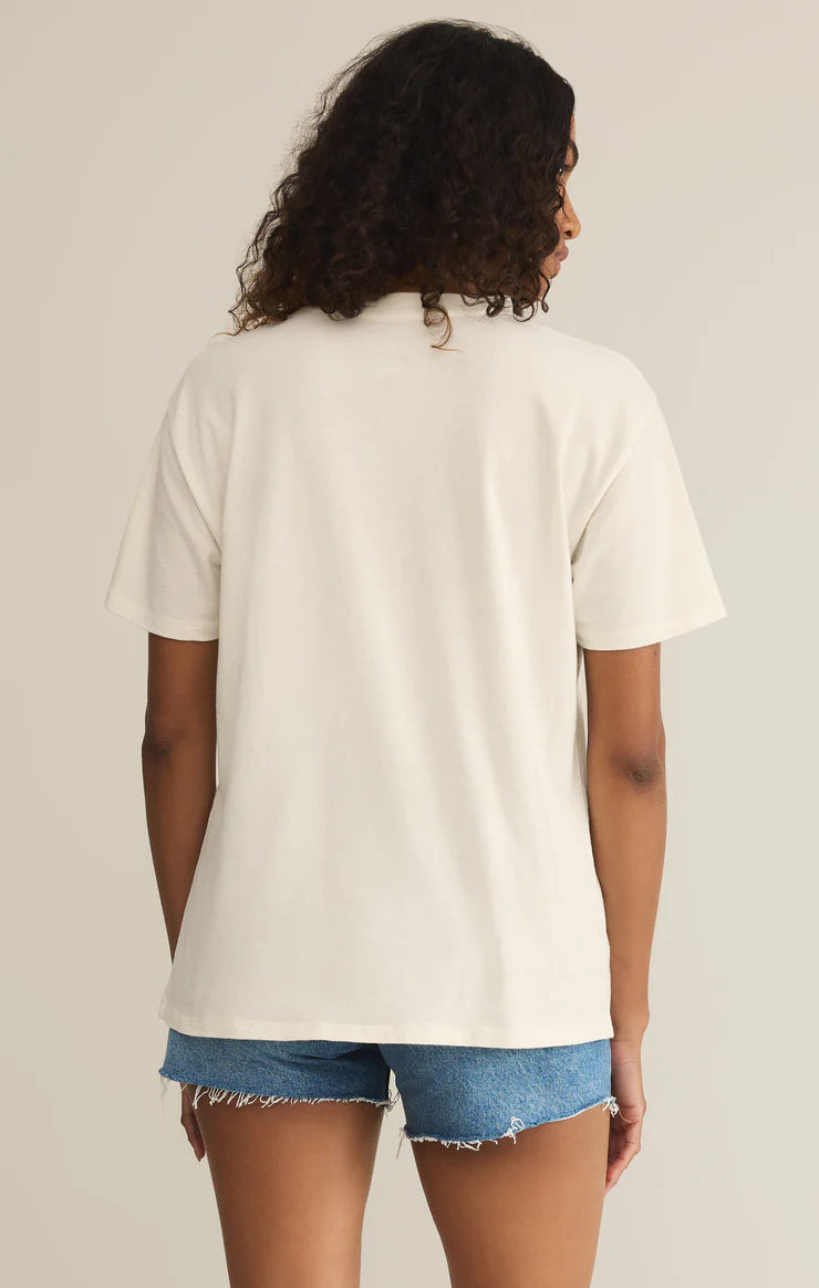 Z SUPPLY VINO BOYFRIEND TEE - SEA SALT