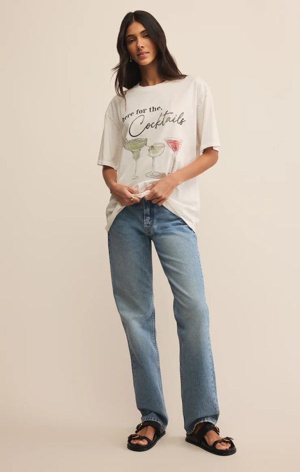 Z SUPPLY COCKTAILS CITY TEE - SEA SALT