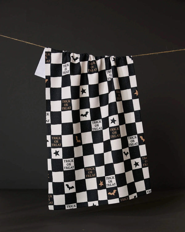 GEOMETRY KITCHEN TEA TOWELS - TRICKS AND TREATS