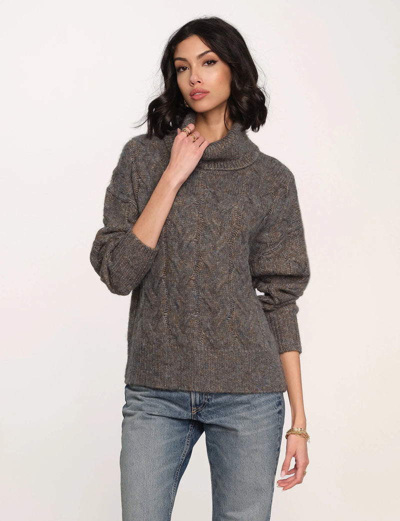 MARIS TURTLE NECK SWEATER - TWILIGHT