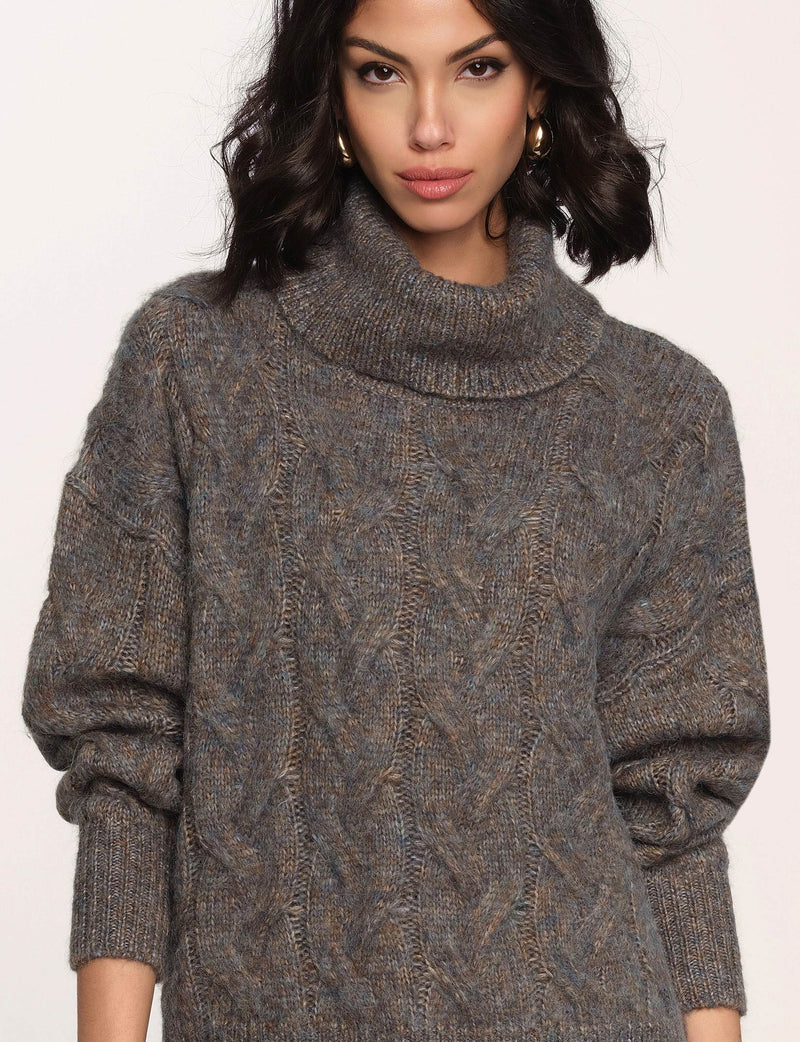 MARIS TURTLE NECK SWEATER - TWILIGHT