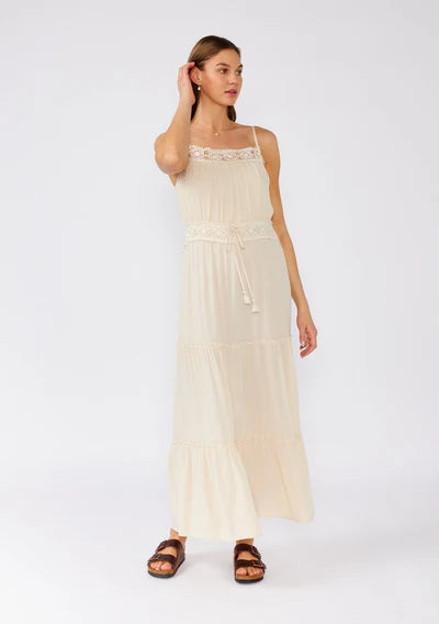 LOVE LETTER MAXI DRESS - NATURAL