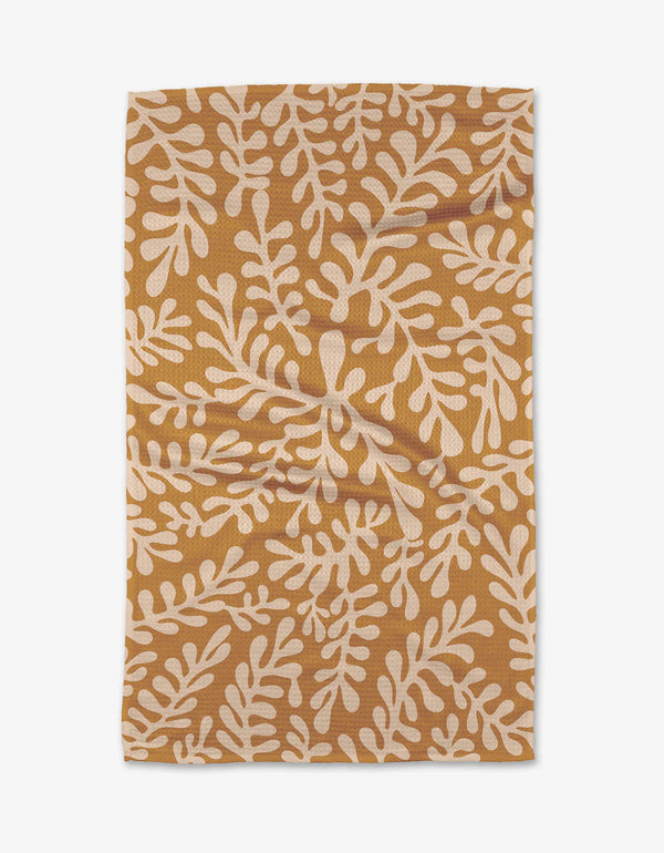 GEOMETRY KITCHEN TEA TOWELS - GOLDEN FALL