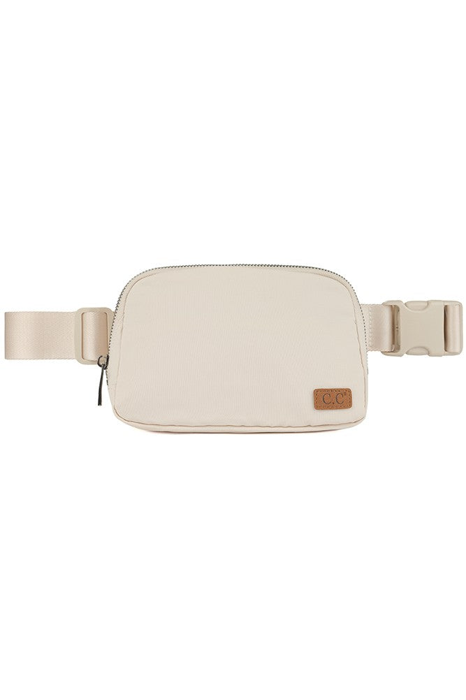 WATERPROOF BELT BAG/FANNY PACK - BEIGE