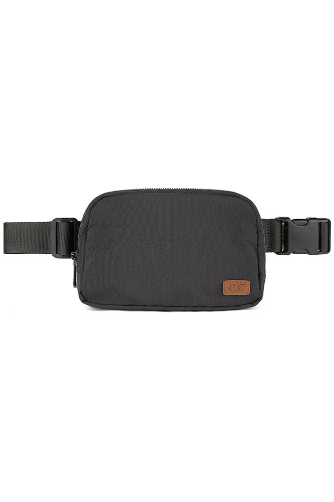 WATERPROOF BELT BAG/FANNY PACK - BLACK