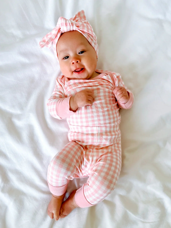 EVERYDAY BABY SET - PINK GINGHAM