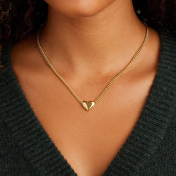 GORJANA LOU HELIUM HEART NECKLACE - GOLD