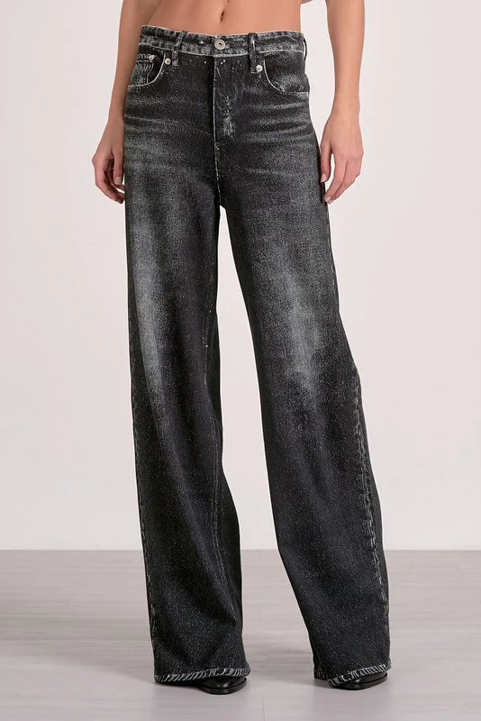 ELAN JOY SWEATPANT JEANS - GREY WASH