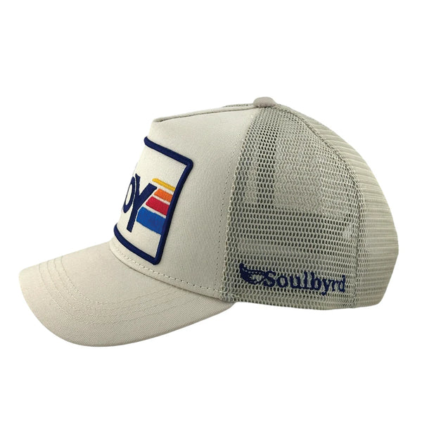 SOULBYRD JOY TRUCKER HAT - CREAM