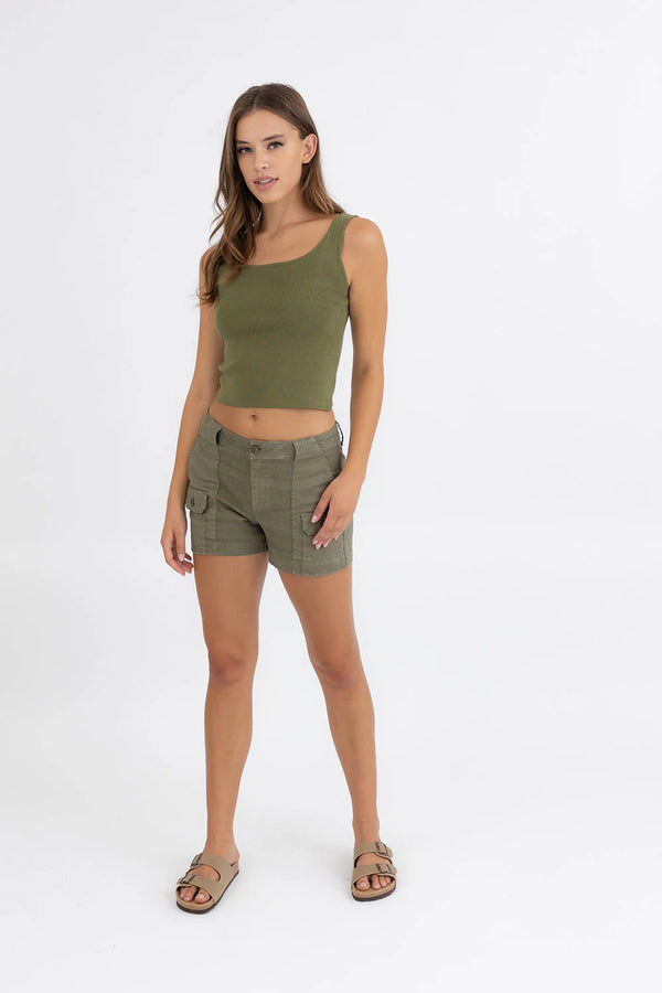 LEVEL 99 FLYNN CARGO SHORTS - ALOE