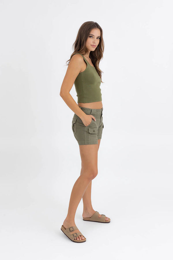 LEVEL 99 FLYNN CARGO SHORTS - ALOE