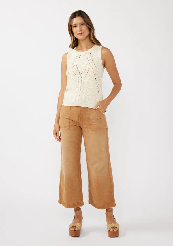 LYRIC BOUCLE TANK TOP - NATURAL