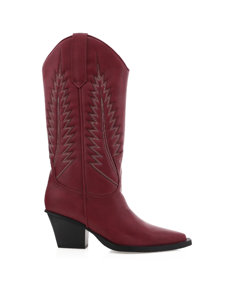 BILLINI MARMALADE COWBOY BOOT - GARNET