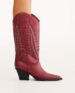 BILLINI MARMALADE COWBOY BOOT - GARNET