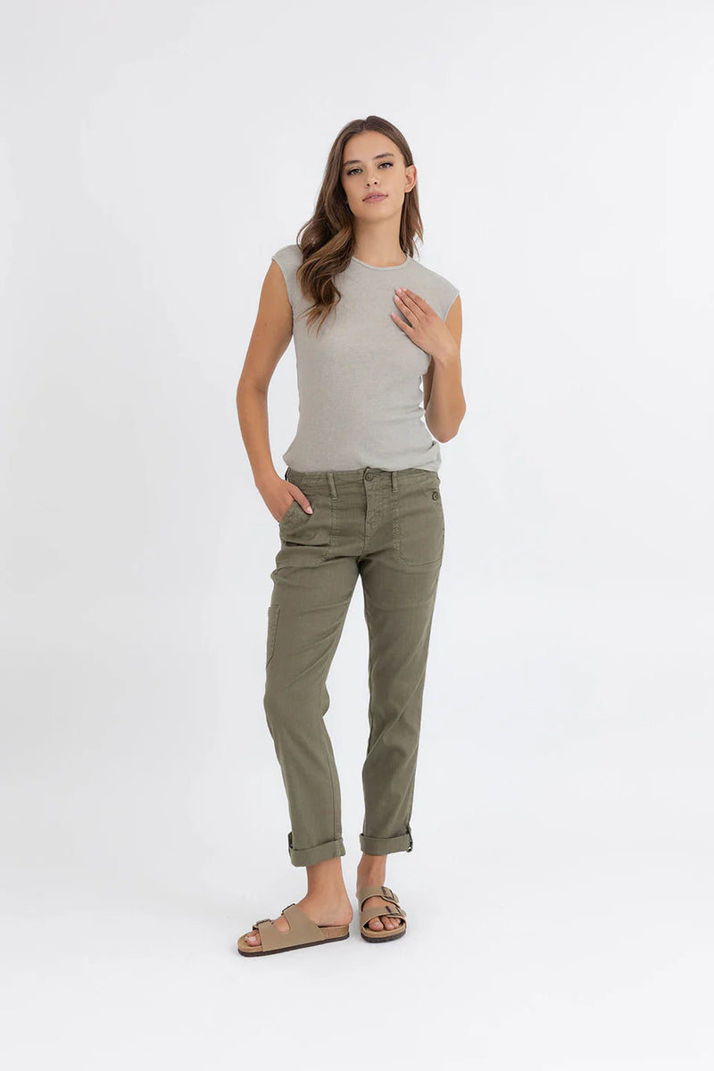 LEVEL 99 DAYLA CARGO PANTS - ALOE