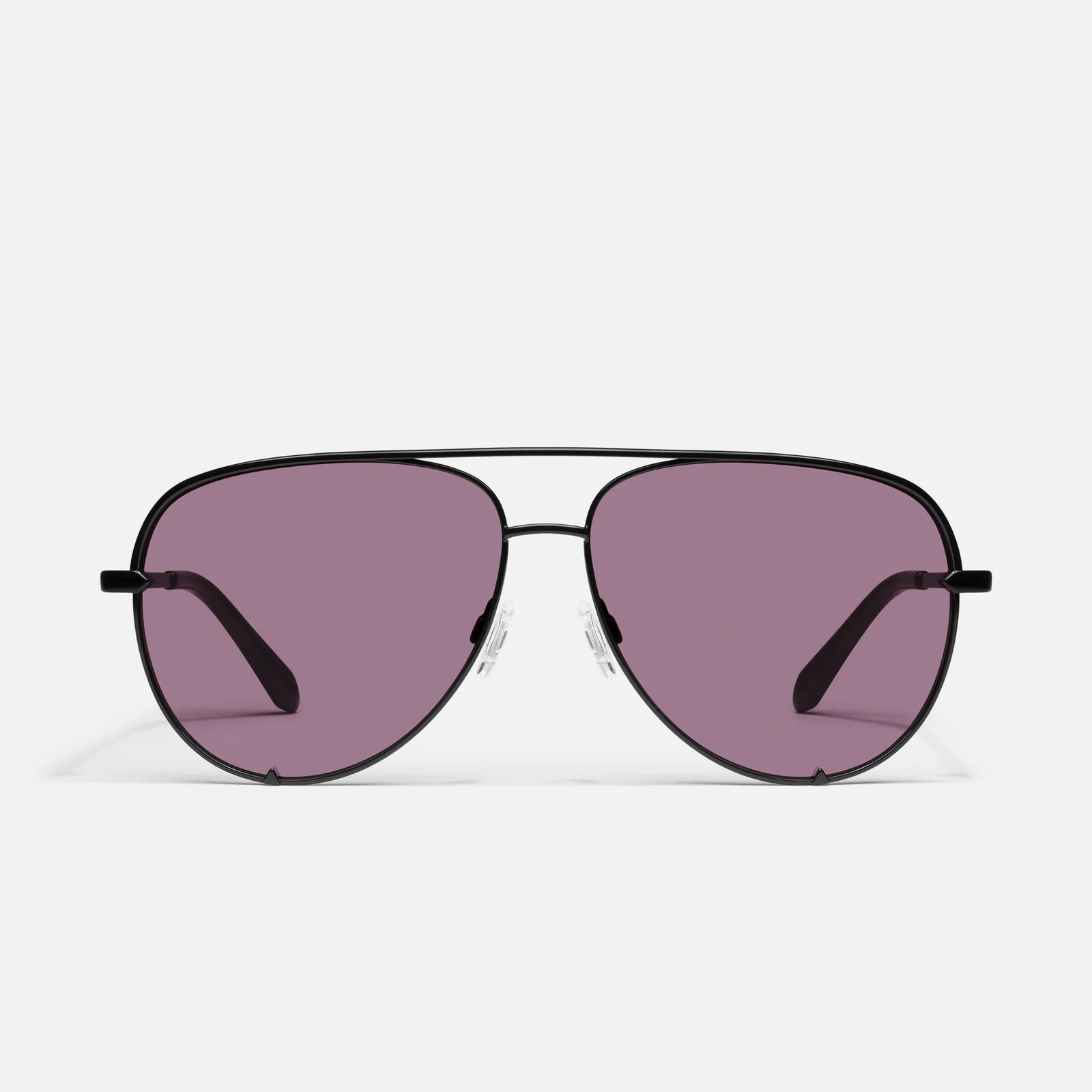 quay australia high key twist brown purple fade aviator sunglasses eyewear NEW HIGH KEY TWIST Metal Aviator Sunglasses – QUAY main image 3